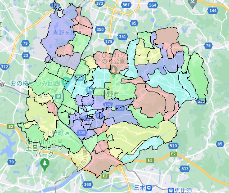 小野市でのポスティングに役立つ人口・世帯数データ 小野市でのポスティングに役立つ人口・世帯数データ