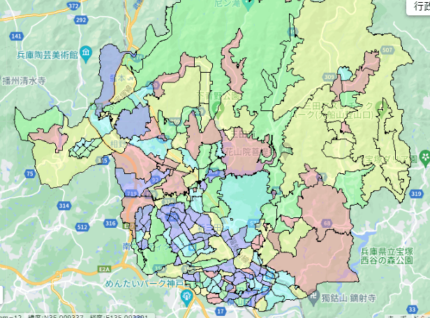三田市でのポスティングに役立つ人口・世帯数データ 三田市でのポスティングに役立つ人口・世帯数データ