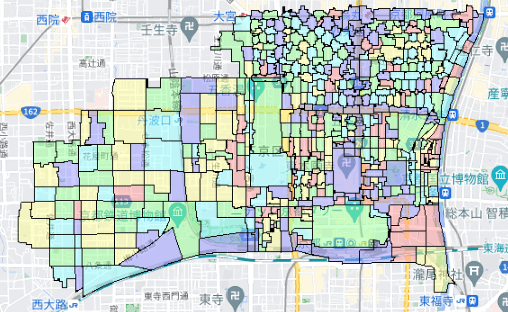 京都市下京区でのポスティングに役立つ人口・世帯数データ 京都市下京区でのポスティングに役立つ人口・世帯数データ