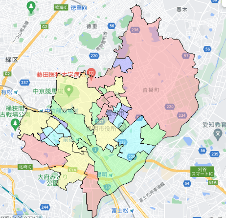 豊明市でのポスティングに役立つ人口・世帯数データ