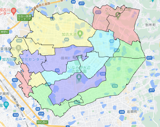 稲美町でのポスティングに役立つ人口・世帯数データ