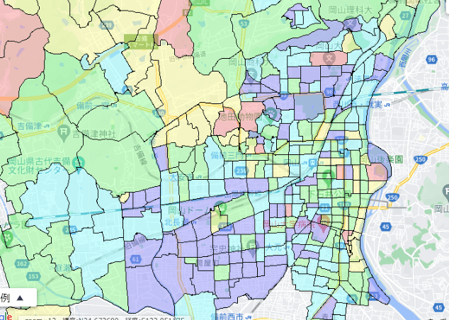 岡山市北区でのポスティングに役立つ人口・世帯数データ 岡山市北区でのポスティングに役立つ人口・世帯数データ