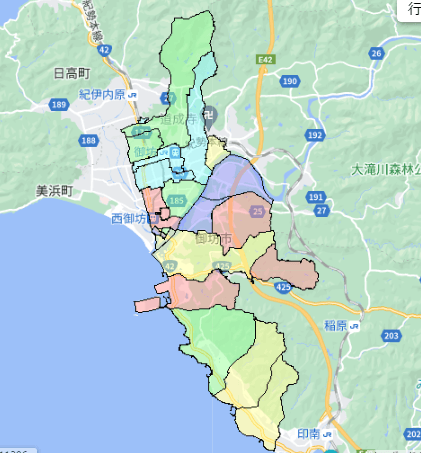 御坊市でのポスティングに役立つ人口・世帯数データ