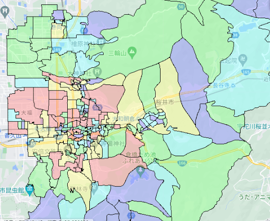 桜井市でのポスティングに役立つ人口・世帯数データ 桜井市でのポスティングに役立つ人口・世帯数データ