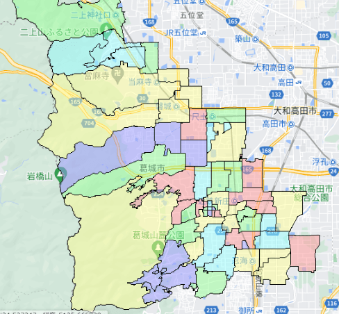 葛城市の人口及び世帯数｜ポスティングのフィールド