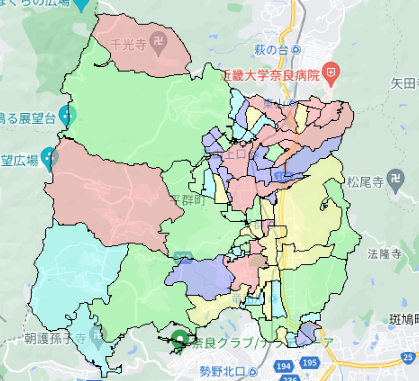 平群町でのポスティングに役立つ人口・世帯数データ