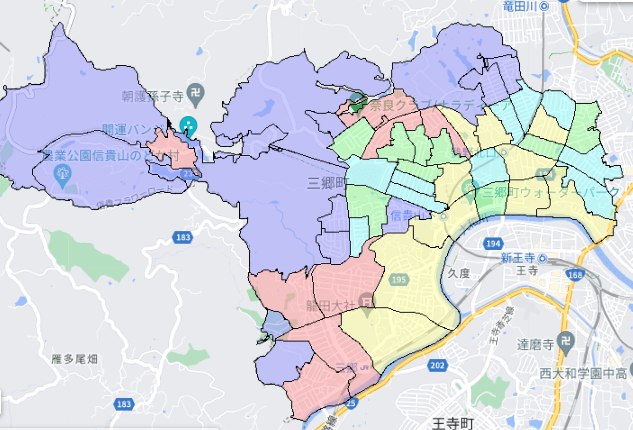 三郷町でのポスティングに役立つ人口・世帯数データ 三郷町でのポスティングに役立つ人口・世帯数データ