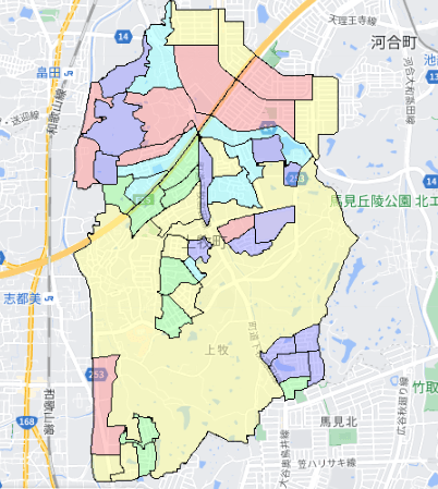 上牧町の人口及び世帯数|ポスティングのフィールド 上牧町の人口及び世帯数|ポスティングのフィールド