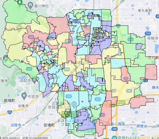 大和郡山市でのポスティングに役立つ人口・世帯数データ