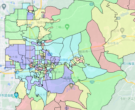 桜井市でのポスティングに役立つ人口・世帯数データ 桜井市でのポスティングに役立つ人口・世帯数データ