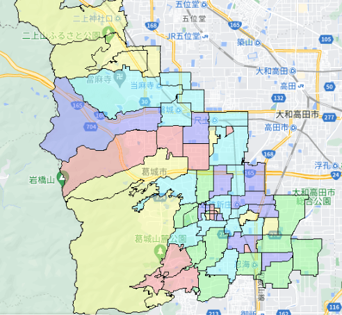 葛城市の人口及び世帯数｜ポスティングのフィールド