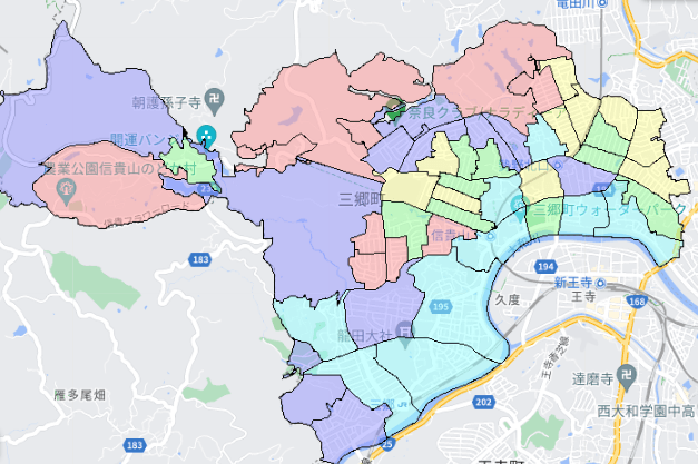 三郷町でのポスティングに役立つ人口・世帯数データ 三郷町でのポスティングに役立つ人口・世帯数データ