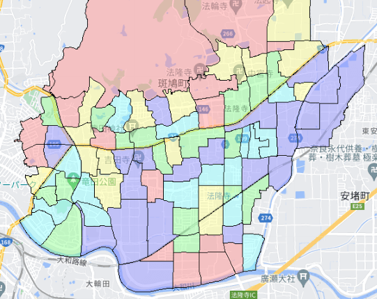 斑鳩町でのポスティングに役立つ人口・世帯数データ 斑鳩町でのポスティングに役立つ人口・世帯数データ