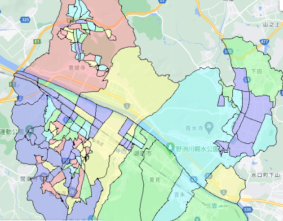 湖南市でのポスティングに役立つ人口・世帯数データ 湖南市でのポスティングに役立つ人口・世帯数データ