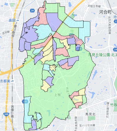 上牧町の人口及び世帯数|ポスティングのフィールド 上牧町の人口及び世帯数|ポスティングのフィールド