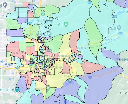 桜井市でのポスティングに役立つ人口・世帯数データ 桜井市でのポスティングに役立つ人口・世帯数データ