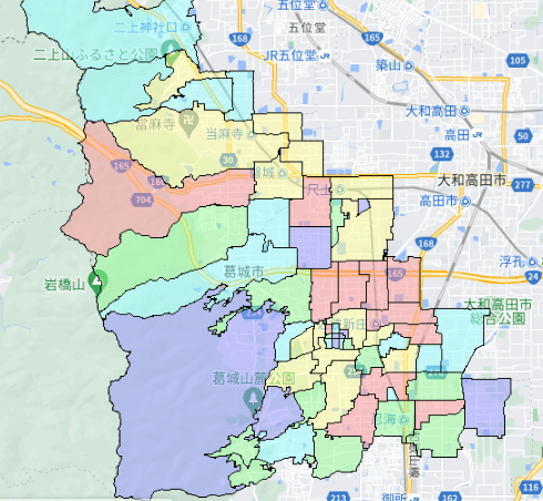 葛城市の人口及び世帯数｜ポスティングのフィールド