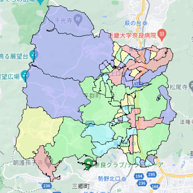 平群町でのポスティングに役立つ人口・世帯数データ