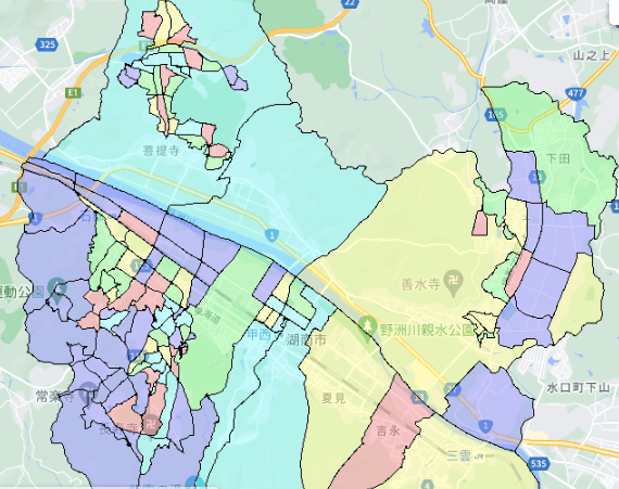 湖南市でのポスティングに役立つ人口・世帯数データ 湖南市でのポスティングに役立つ人口・世帯数データ